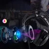 Tronsmart Glary Alpha Gamer RGB vezetékes fejhallgató 3.5mm mini jack mikrofonnal  fekete (370406) thumbnail