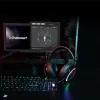Tronsmart Glary Gamer RGB vezetékes fejhallgató USB csatlakozóval és mikrofonnal fekete (333620) thumbnail