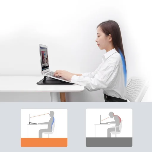  Nillkin Versatile laptop sleeve, táska 14'' kihajtható támasszal és egérpaddal szürke - 8