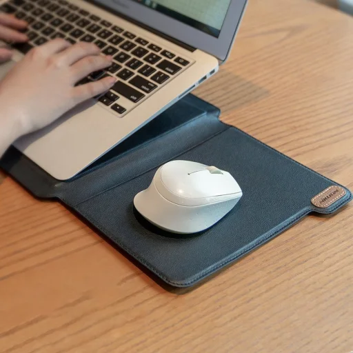  Nillkin Versatile laptop sleeve, táska 14'' kihajtható támasszal és egérpaddal szürke - 10