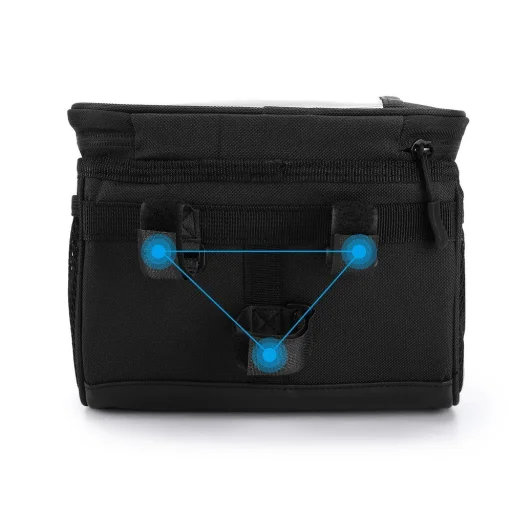 Wozinsky biciklis táska vázra rögzíthető 2L fekete (WBB12BK) - 6