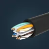 UTP hosszabbító kábel RJ45 Cat 6 FTP 1000Mbps internet kábel 0.5m fekete Ugreen (NW112 11278) - 11