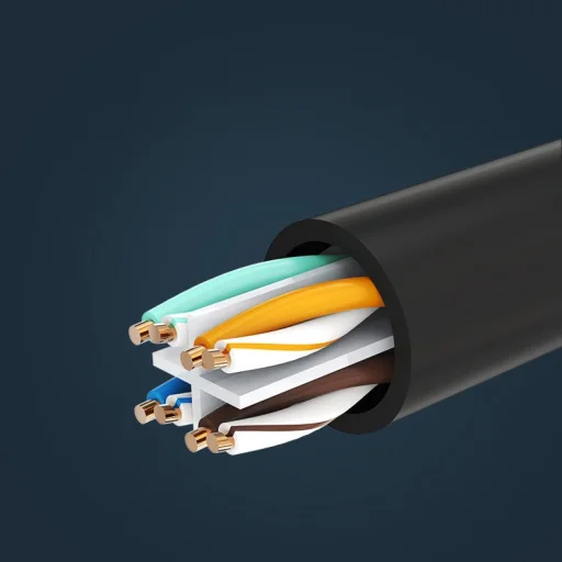 UTP hosszabbító kábel RJ45 Cat 6 FTP 1000Mbps internet kábel 0.5m fekete Ugreen (NW112 11278) - 11