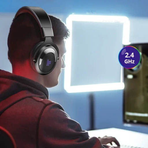 Tronsmart Shadow Gamer vezeték nélküli fejhallgató mikrofonnal lilla (372308) - 3