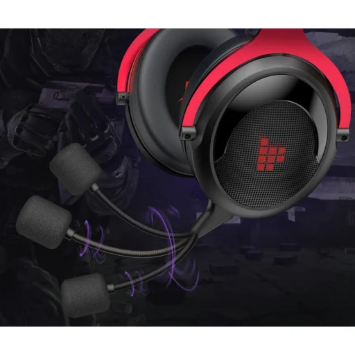 Tronsmart Shadow Gamer vezeték nélküli fejhallgató mikrofonnal piros (372309) - 6