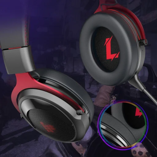 Tronsmart Shadow Gamer vezeték nélküli fejhallgató mikrofonnal piros (372309) - 8