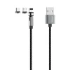  Dudao Mágneses USB kábel + Lightning / USB Type-C / micro USB csatlakozók 3A 1m szürke (L9Pro) thumbnail