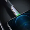 Dux Ducis K-IV Series USB Type-C - Lightning 18W kábel LED PD 1.2m fekete thumbnail