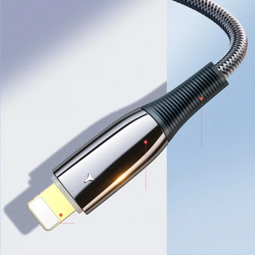 Dux Ducis K-IV Series USB Type-C - Lightning 18W kábel LED PD 1.2m fekete - 12