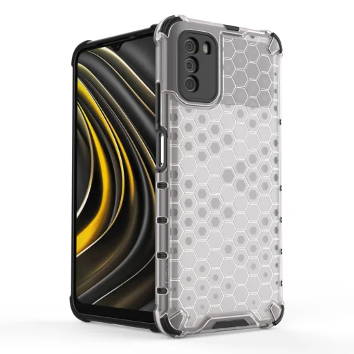 Honeycomb armor TPU tok Xiaomi Poco M3 fekete - 2