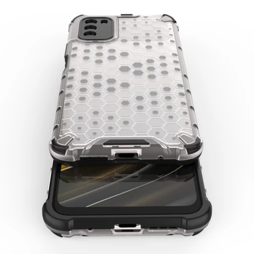 Honeycomb armor TPU tok Xiaomi Poco M3 átlátszó - 9