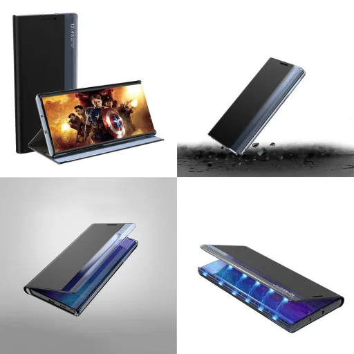 New Sleep Case fliptok Samsung Galaxy A11 / M11 fekete - 8