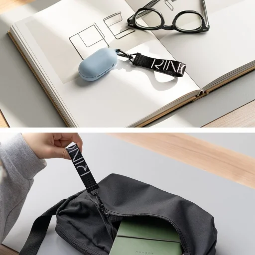 Ringke Kulcsra akasztható pánt karabinerrel fekete (ACKR0001) - 7