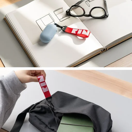 Ringke Kulcsra akasztható pánt karabinerrel piros (ACKR0003) - 7