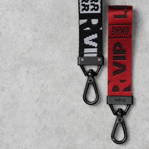 Ringke Ticket Kulcsra akasztható pánt karabinerrel piros (ACKR0007) - 7