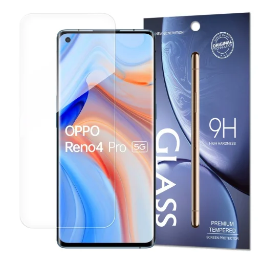 9H kijelzővédő üvegfólia Oppo Reno 4 - 1