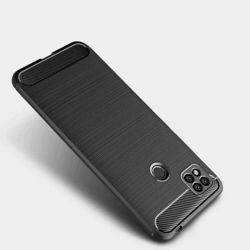 Carbon szénszál mintájú TPU tok Oppo A15 fekete - 6