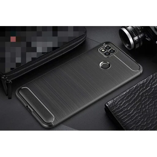 Carbon szénszál mintájú TPU tok Oppo A15 fekete - 8