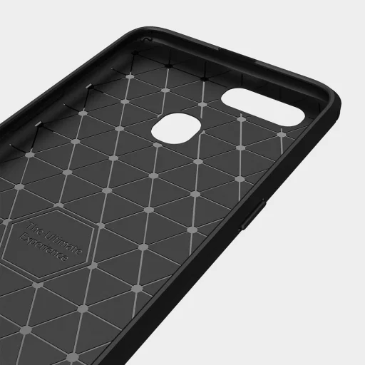 Carbon szénszál mintájú TPU tok Oppo A12 / A5s / A7 fekete - 6
