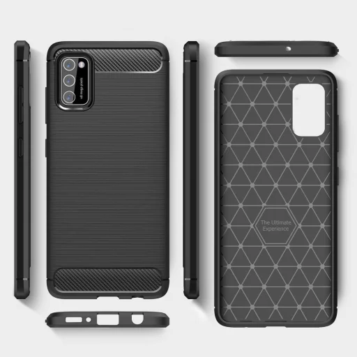 Carbon szénszál mintájú TPU tok Oppo A92 / A72 / A52 fekete - 5