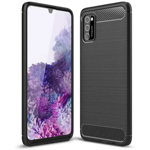 Carbon szénszál mintájú TPU tok Oppo A92 / A72 / A52 fekete - 1