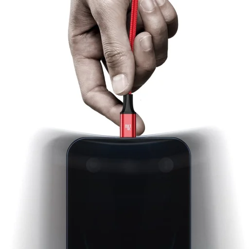 Micro USB Type-C - Lightning/ USB Type-C/ Micro USB kábel 1.5m piros Baseus Rapid 3in1 (CAMLT-SC09) - 11