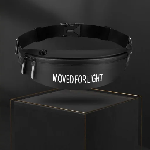 Univerzális futó övtáska fülhallgató kivezetéssel fekete - 8