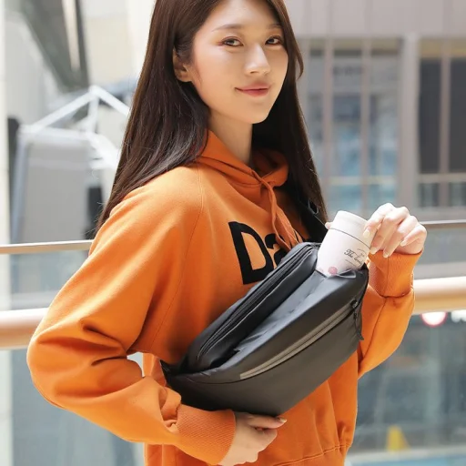 Válltáska futáshoz, sportoláshoz fekete - 10