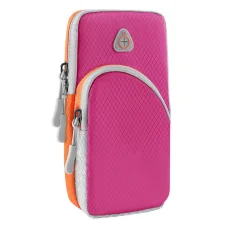 Univerzális felkarra rögzíthető telefontartó futáshoz magenta