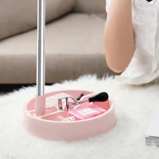 LED selfie körfény 37 - 73cm tripod telefontartóval pink (1TMJ pink) - 9