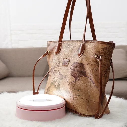 LED selfie körfény 37 - 73cm tripod telefontartóval pink (1TMJ pink) - 14