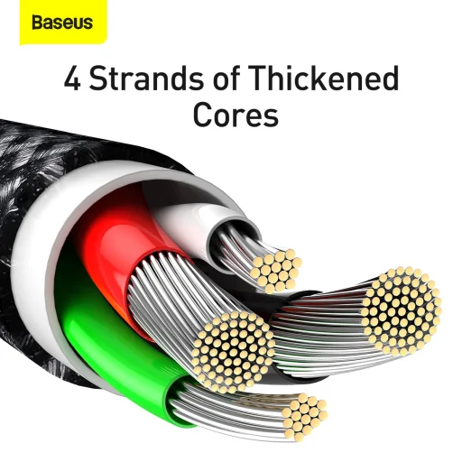 Baseus Tungsten USB - Lightning kábel 2.4A 2m fekete (CALWJ-A01) - 15