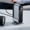 Baseus HUB 3xUSB 3.2 Gen 1 / 2xUSB Type-C / SD és micro SD kártyaolvasó / AUX / 2xDisplayPort / 2xHDMI / RJ45 1 Gbps szürke (CAHUB-HG0G) thumbnail