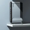 Baseus HUB 3xUSB 3.2 Gen 1 / 2xUSB Type-C / SD és micro SD kártyaolvasó / AUX / 2xDisplayPort / 2xHDMI / RJ45 1 Gbps szürke (CAHUB-HG0G) thumbnail