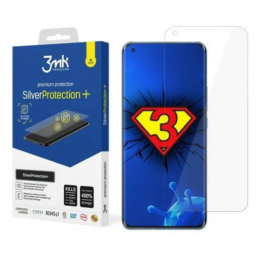 3MK Silver Protect+ Xiaomi Mi 11 Lite 5G antimikrobiális kijelzővédő fólia - 1