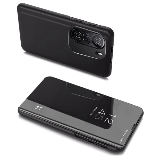 Clear View fliptok Xiaomi Redmi K40 Pro+ / K40 Pro / K40 / Poco F3 fekete - 1