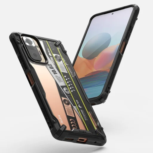 Xiaomi Redmi Note 10 Pro Ringke Fusion X Design PC és TPU tok fekete (XDXI0025) - 2