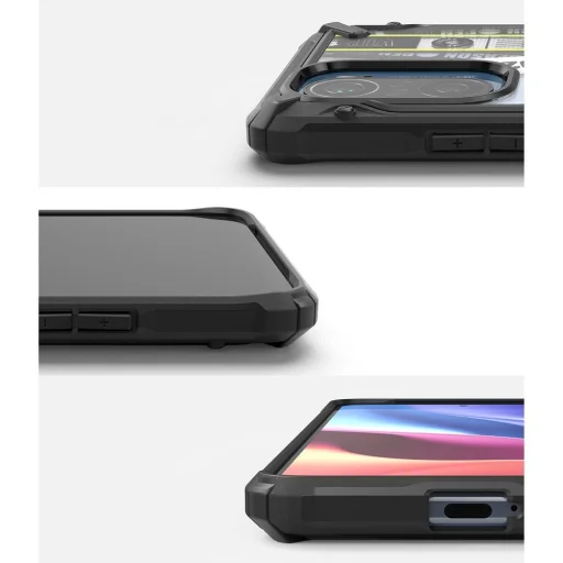 Ringke Fusion X Design PC és TPU tok Xiaomi Redmi K40 Pro+ / K40 Pro / K40 / Poco F3 / Mi 11i fekete (XDXI0026) - 6