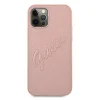 iPhone 12 Pro Max Guess GUHCP12LRSAVSRG Saffiano Vintage tok pink thumbnail