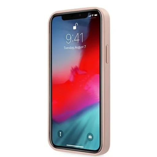 iPhone 12 Pro Max Guess GUHCP12LRSAVSRG Saffiano Vintage tok pink - 5