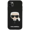 iPhone 11 Karl Lagerfeld KLHCN61SLKHBK Ikonik Karl's Head szilikon tok fekete thumbnail