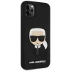 iPhone 11 Karl Lagerfeld KLHCN61SLKHBK Ikonik Karl's Head szilikon tok fekete thumbnail