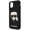 iPhone 11 Karl Lagerfeld KLHCN61SLKHBK Ikonik Karl's Head szilikon tok fekete thumbnail