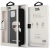 iPhone 11 Karl Lagerfeld KLHCN61SLKHBK Ikonik Karl's Head szilikon tok fekete thumbnail