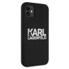 iPhone 11 Karl Lagerfeld KLHCN61SLKLRBK Szilikon tok Stack Logo fekete thumbnail