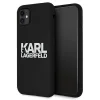 iPhone 11 Karl Lagerfeld KLHCN61SLKLRBK Szilikon tok Stack Logo fekete thumbnail