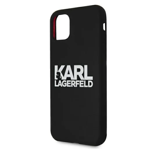 iPhone 11 Karl Lagerfeld KLHCN61SLKLRBK Szilikon tok Stack Logo fekete - 6
