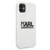 iPhone 11 Karl Lagerfeld KLHCN61SLKLWH Szilikon tok Stack Logo fehér thumbnail