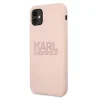 iPhone 11 Karl Lagerfeld KLHCN61STKLTLP Szilikon tok Stack Logo pink thumbnail
