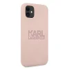 iPhone 11 Karl Lagerfeld KLHCN61STKLTLP Szilikon tok Stack Logo pink thumbnail